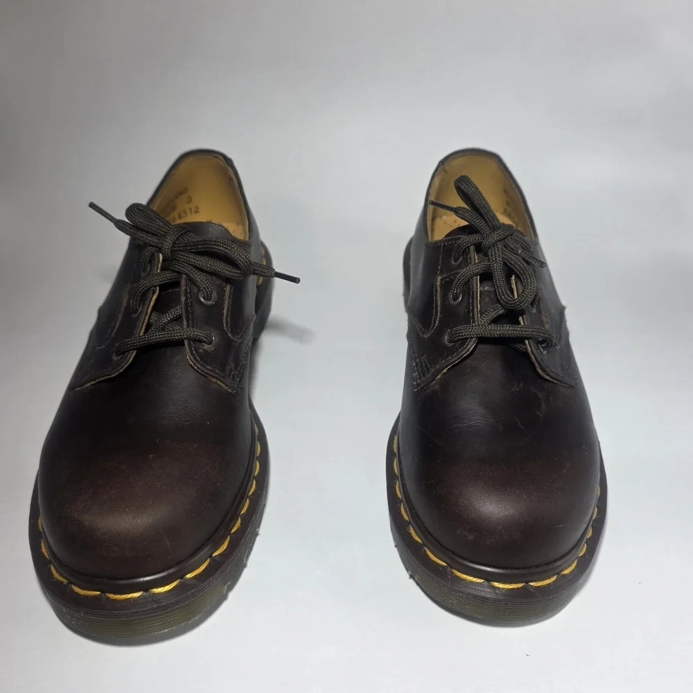 Dr. Martens 1461 Youth Shoes Size 2 Brown Leather Made in England Unisex